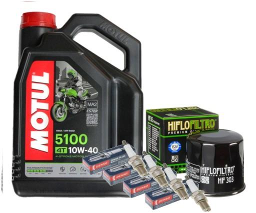 ZESTAW OLEJ MOTUL 5100 10W40 4L FILTR ŚWIECE HONDA NTV650 DEAUVILLE 98-05 - КОМПЛЕКТ МАСЛА MOTUL 5100 10W40 4L ФІЛЬТРУВАЛЬНІ ПРОБКИ HONDA NTV650 DEAUVILLE 98-05 р.