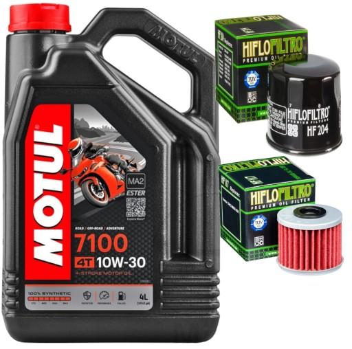 ZESTAW OLEJ MOTUL 7100 10W30 4L FILTRY HONDA NC750X NC750S DCT 14-23 - КОМПЛЕКТ МАСЛА MOTUL 7100 10W30 4Л ФИЛЬТРЫ HONDA NC750X NC750S DCT 14-23