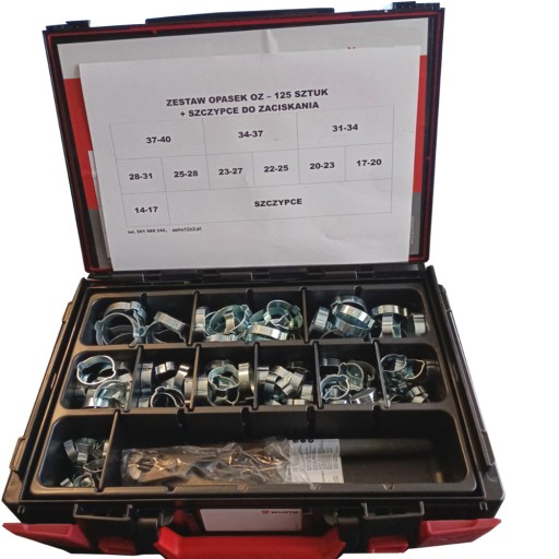 НАБОР ОГОЛОВЬЕ OZ УШАСТЫЕ ПЛОСКОГУБЦЫ ЯЩИК ORSY 125