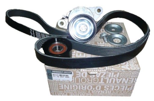 117206746R - КОМПЛЕКТ МНОГОРУЧНЫХ РЕМНЕЙ. DACIA DUSTER (10 ОРГ РЕН)