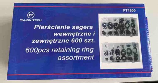 НАБОР КОЛЬЦЕВ НАБОР ВНУТРЕННИХ И ВНЕШНИХ УСТАНОВОЧНЫХ КОЛЬЦЕЙ 600 EL