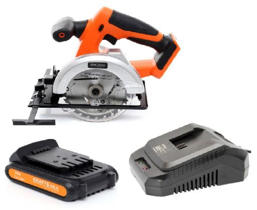 КОМПЛЕКТ ЦИРКУЛЯРНОЇ ПИЛКИ АКУМУЛЯТОР + АКУМУЛЯТОР + ЗАРЯДНИЙ ПРИСТРІЙ