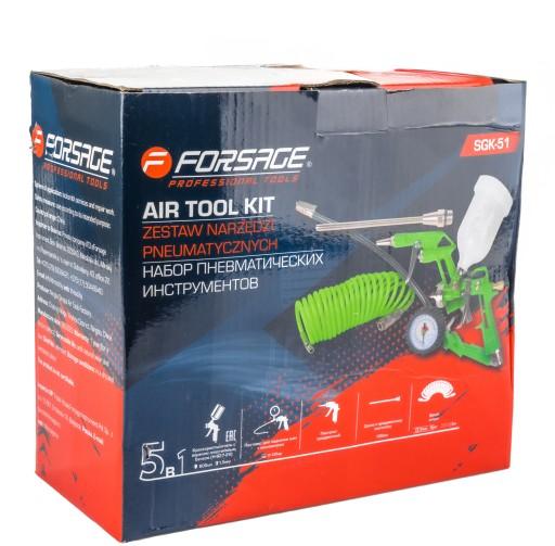 ПНЕВМАТИЧЕСКИЙ НАБОР 5В1 ДЛЯ КОМПРЕССОРА, ПНЕВМАТИЧЕСКИЙ ИНСТРУМЕНТ 5 EL