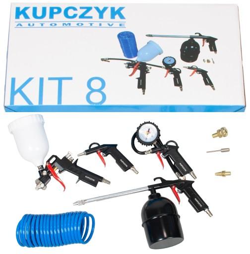 ПНЕВМАТИЧЕСКИЙ КОМПЛЕКТ 8 ЭЛЕМЕНТОВ ЛАК ДЛЯ ПОКРАСКИ