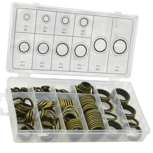 Набір прокладок металу і гуми М6 до набивання набивання гуми НБР М24 НБР