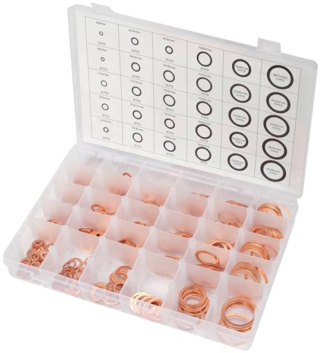 НАБІР МІДНИХ ШАЙБ 580 ШТ. YT-068711