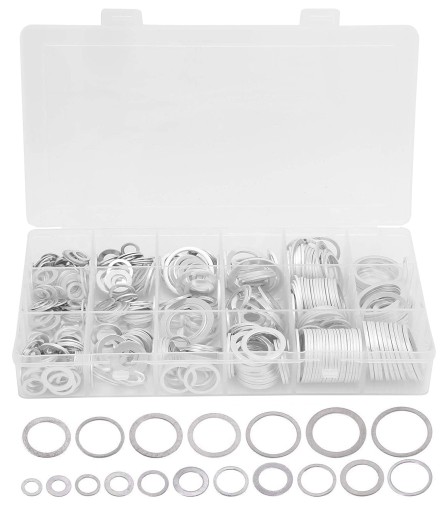 НАБІР ШАЙБ АЛЮМІНІЄВИХ 450 ШТ.