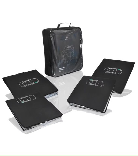 КОМПЛЕКТ КОЛЕСНЫХ КОЛЕС ДЛЯ ШИН PORSCHE, ЧЕРНЫХ, 4 ШТ. XL 17–21 ДЮЙМ