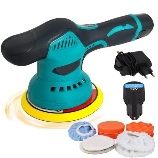 НАБОР АВТОПОЛИРОВКИ 2800-5500 об/мин РЕГУЛИРОВКА СКОРОСТИ ВРАЩЕНИЯ 18 ШТ.
