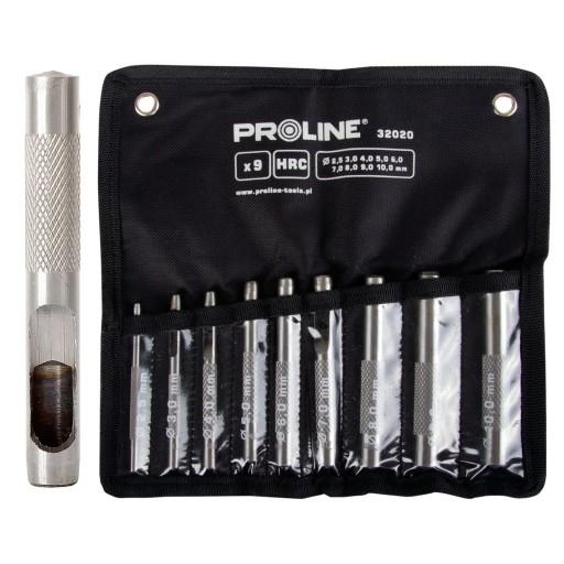 НАБОР ПЕРФОРАТОРОВ ДЛЯ КОЖИ 15 ШТ. 2,0-22,0 ММ HRC PROLINE