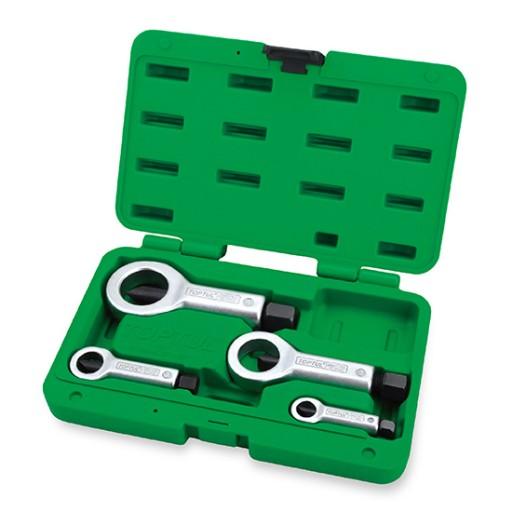 НАБОР ОТВЕРТОЧНЫХ ФРЕЗ 4 ШТ. ДЛЯ БОЛТОВ-ГАЙОК 9-27мм НАБОР РЕЗОК