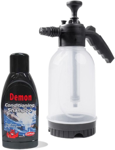НАБІР Ручний піноутворювач 2л ACTIVE FOAM CarPlan Demon Conditioning 0,5л