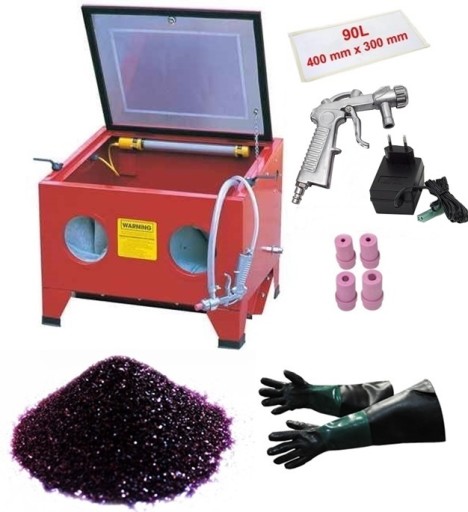 Комплект пескоструйной машины 90л + абразив 25 кг