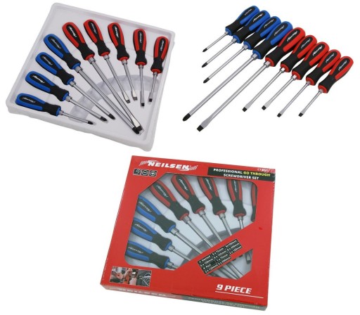 Набор отверток для битья отвертки 9EL PH2