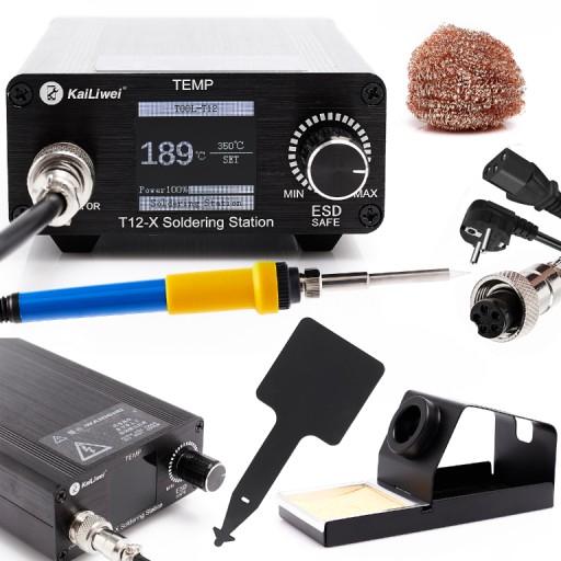 НАБІР ПАЯЛЬНОЇ СТАНЦІЇ TECHREBAL T12-X OLED 75W T12 + АКСЕСУАРИ TECHREBAL