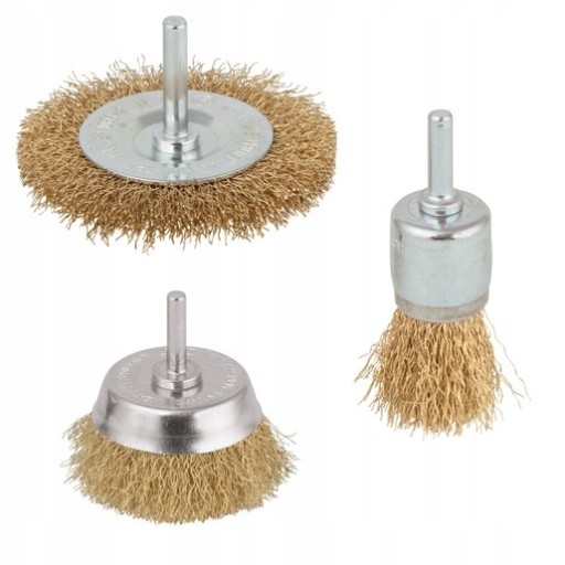 НАБІР ЩІТОК ДРОТ ЛАТУННИЙ 3 ШТ.