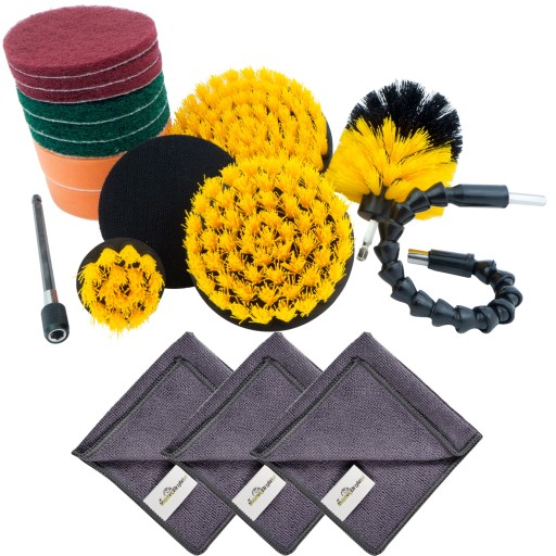 НАБІР ЩІТОК І ГУБОК ДЛЯ ОЧИЩЕННЯ 14 EL M