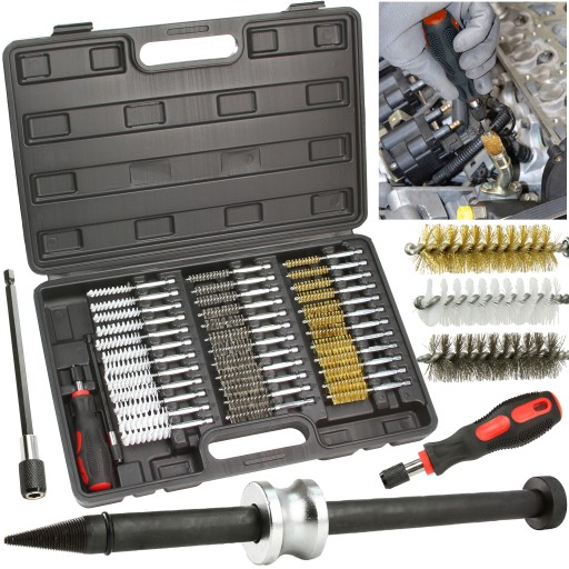 НАБОР ЩЕТОК ДЛЯ РОЗЕТОК ИНЖЕКТОРА НЕЙЛОНОВАЯ СТАЛЬ ЛАТУНЬ 38 ELE