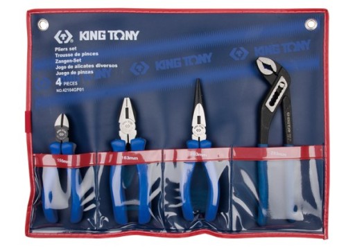 НАБІР ПЛОСКОГУБЦІВ 4 ШТ., РЕГУЛЬОВАНІ ПЛОСКОГУБЦІ, РІЖУЧІ,