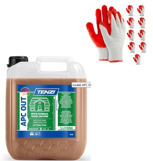 КОМПЛЕКТ TENZI APC OUT ДЛЯ МИТТЯ ФАСАДІВ ДАХУ 5L + 10PAR!