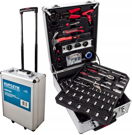 НАБОР УНИВЕРСАЛЬНЫХ ИНСТРУМЕНТОВ В КОРПУСЕ НА КОЛЕСАХ В ПОДАРОК