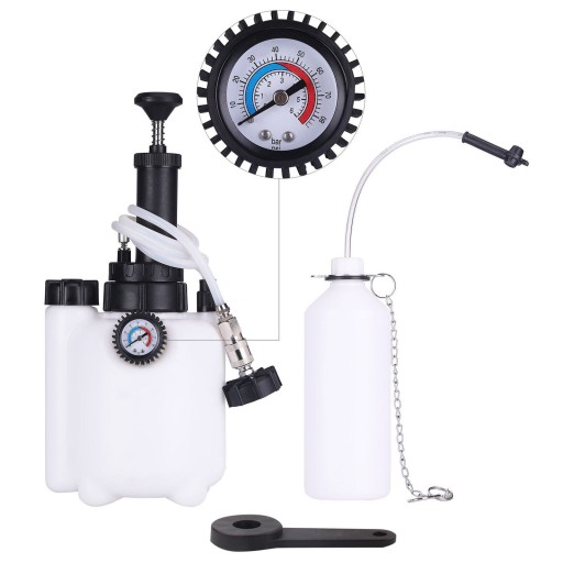 КОМПЛЕКТ Пристрій для прокачки заміни гальмівної рідини 1л+3л