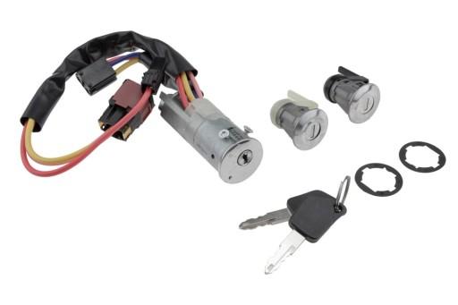 EZC-PE-027 - КОМПЛЕКТ ВСТАВОК ДВЕРНОГО ЗАМКА ПЕРЕКЛЮЧАТЕЛЬ ЗАЖИГАНИЯ PEUGEOT 206