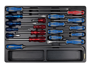 НАБОР ОТВЕРТОК 19 шт. РАЗНЫЕ ТИПЫ, ВСТАВКА ДЛЯ КОЛЯСКИ