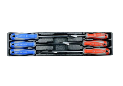 НАБІР ВИКРУТОК 6 шт. ХРЕСТ + ПЛОСКА, ВСТАВКА КОРОБКИ 87402 Король Тоні