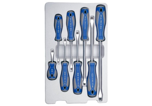 НАБОР ОТВЕРТОК 8 шт. ПЛОСКИЕ 3 х 75, 5 х 75, 5 х 100, 6,5 х 38, 6,5 х 100