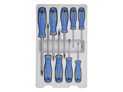Набір викруток 9 ч. TORX з отвором T8, T9, T10,