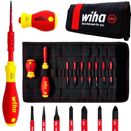 НАБОР СМЕШАННЫХ ОТВЕРТОК, БИТЫ VDE ДЛЯ ЭЛЕКТРИКА SL PZ PH, КОРПУС