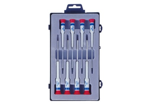 Набір прецизійних викруток 8cz. Плоский 1,0-4,0 x 75 мм, коробка King T