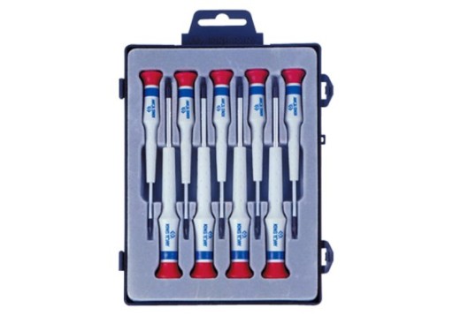 Набір прецизійних викруток 9cz. Плоскі 0,8-4,