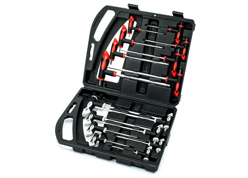 НАБІР Т-ШЕСТИГРАННИХ ВИКРІДКІВ З КУЛЕЮ І TORX У ВАлізі 16 ШТ. GR56006