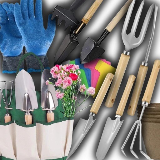 XL SET 26in1 Садова лопатка Граблі Мотика Кігті Вазони Рукавички