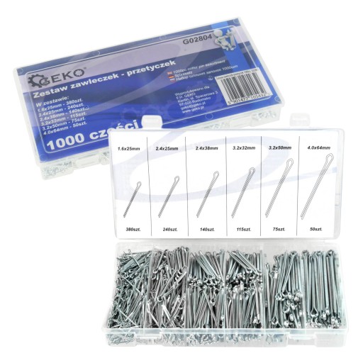 НАБІР ШПИЛЬОК ЗГИБНИХ 1000 ШТ.