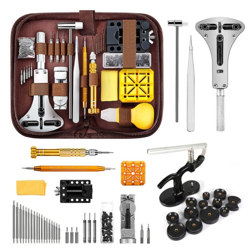 НАБОР ИНСТРУМЕНТОВ ЧАСОВОГО МАСТЕРА ЧЕХОЛ ДЛЯ КЛЮЧЕЙ 162 ЭЛЕМЕНТА