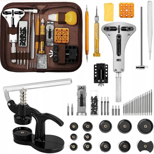 НАБОР ИНСТРУМЕНТОВ ДЛЯ ЧАСОВОГО МАТЕРИАЛА ЧЕХОЛ ДЛЯ РЕМОНТА ЧАСОВ 162 EL