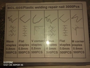 НАБОР СКОБ ДЛЯ АППАРАТА ДЛЯ СВАРКИ ПЛАСТМАСС 3000 шт.