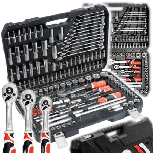 Інструмент НАБІР торцевих ключів YATO RATCHET 216el 1/4 3/8