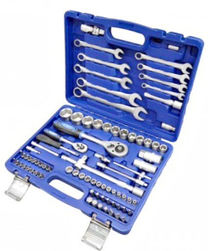 НАБІР ІНСТРУМЕНТІВ 82 шт. Ключі торцеві KINGTUL у валізі