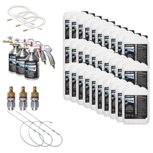 Противогрибковый комплект для кондиционирования воздуха NANOCLEAN AIR, жидкость 150 л + 3 комплекта