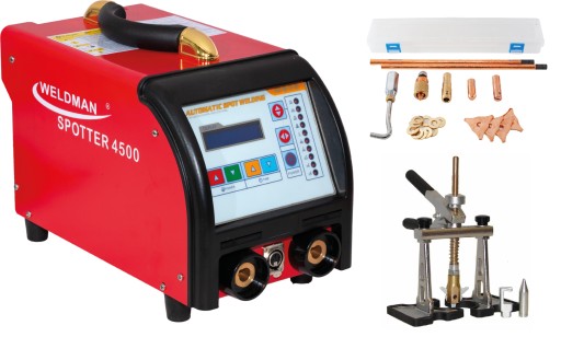 ЗВАРЮВАЛЬНИЙ АПАРАТ Споттер для листового металу +PULLER 3500A 400V Weldman Spotter 4500