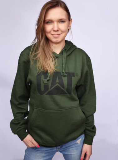 CAT1201 XL - ЗЕЛЕНАЯ ТОЛСТОВКА CAT ORIGINAL XL