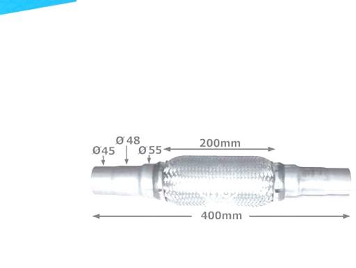 02047 - ГИБКИЙ СОЕДИНИТЕЛЬ 40X200 45X200 50X200 МЕТАЛКАУЧО