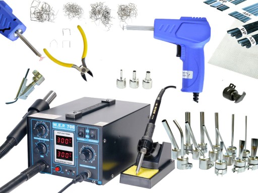 ПЛАСТИКОВИЙ СТЕПЛЕР STAPLE WELDER WEP 706 + набір матеріалів сітчастих насадок