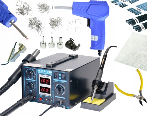 ПЛАСТИКОВИЙ СТЕПЛЕР STAPLE WELDER WEP 706 + набір матеріалів сітчастих насадок