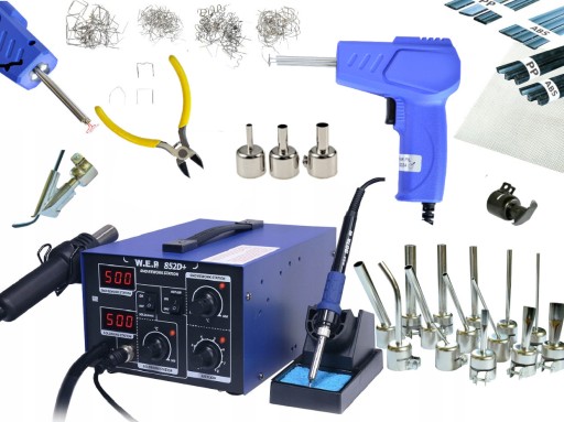 ПЛАСТИКОВЫЙ СКОБ СВАРОЧНЫЙ СТАНОК WEP 852D+ Комплект насадок для сетки для материала
