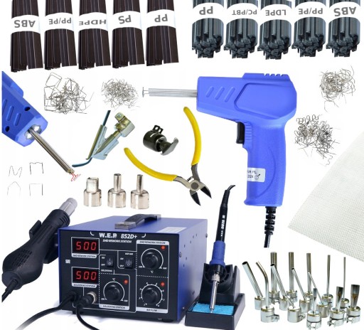 ПЛАСТИКОВИЙ СТЕПЛЕР СКОБОЗВАРЮВАЛЬНИЙ АПАРАТ WEP 852D+ +Набір для зварювання биндера